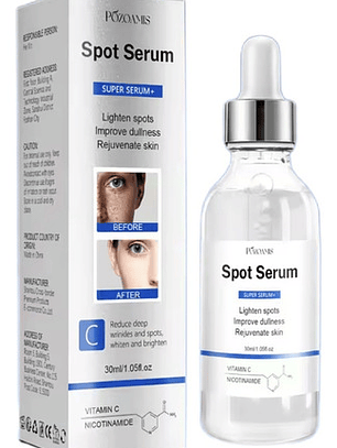 Serum Anti Manchas, Vitamina C + Nicotinamida, Frasco 30ml