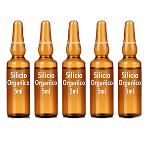 Ampollas de Silicio orgánico, Pack de 5 unidades, 5ml cada una