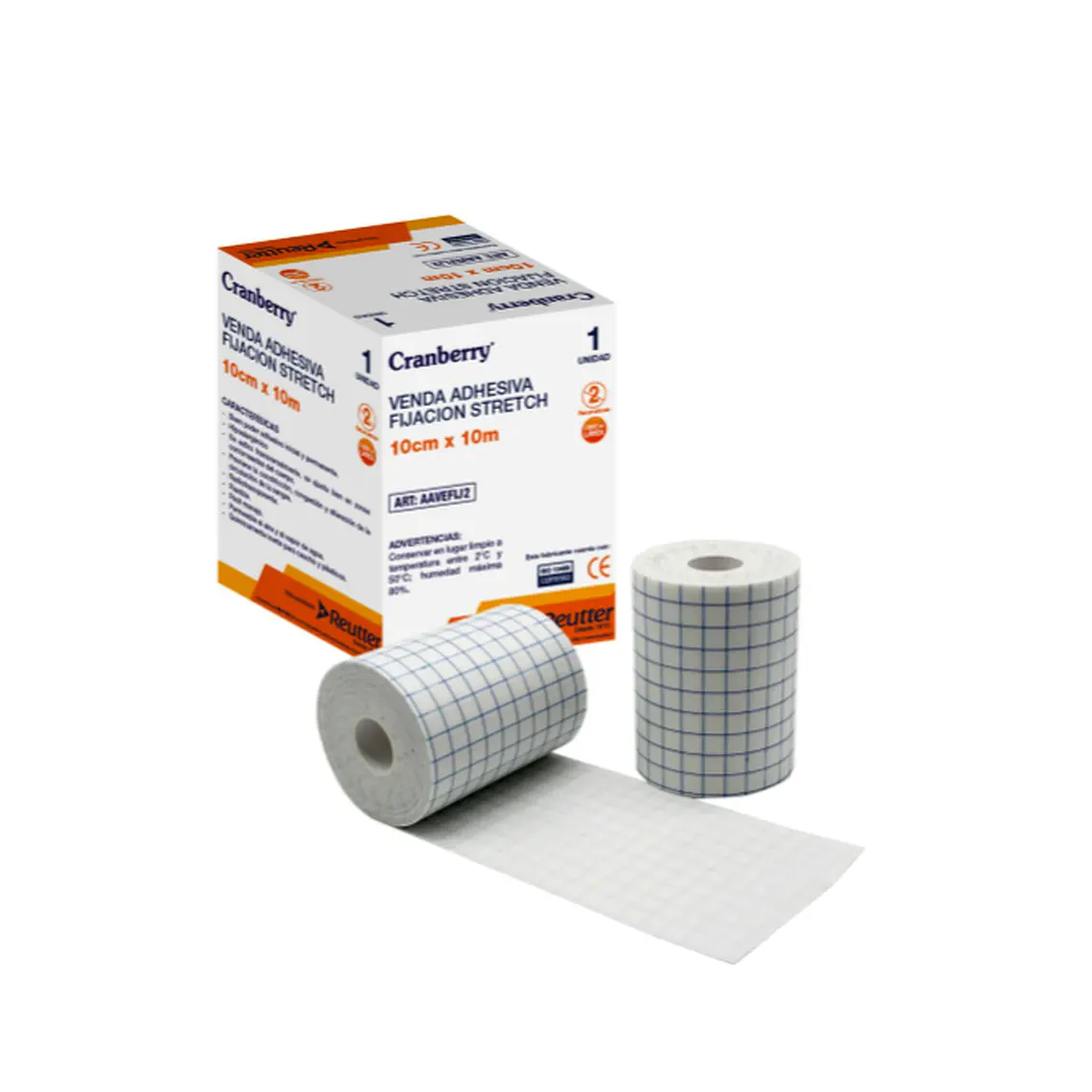 Venda Adhesiva Stretch 10 cm x 10 m Cramberry Fijación 2