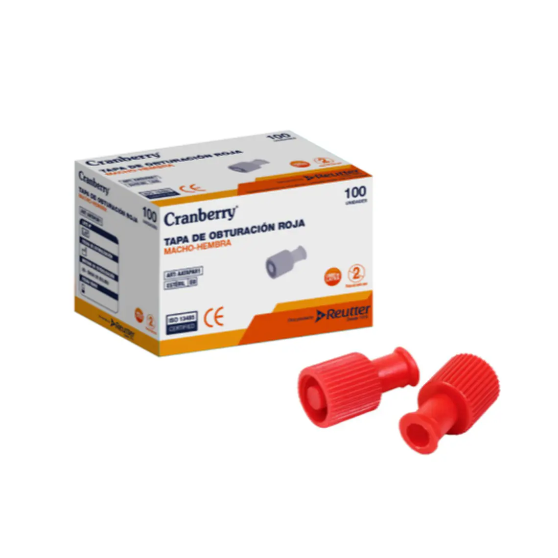 Tapa de Obturación Roja Cramberry - Caja 100 unidades 1