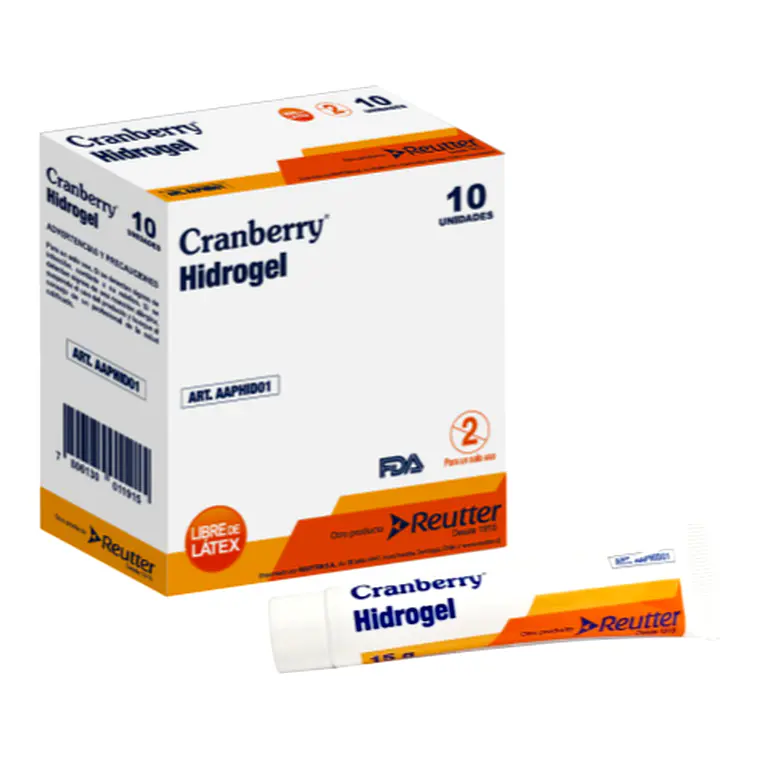 Hidrogel para Curación de Heridas Cramberry 1