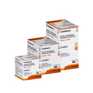 Venda Adhesiva Stretch 5 cm x 10 m Cramberry Fijación