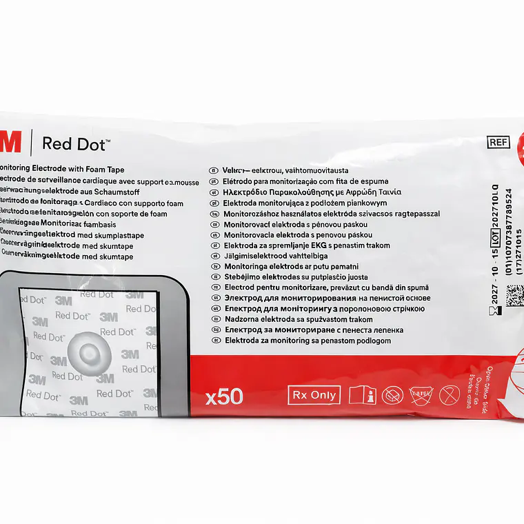 Electrodos 3M Red Dot 2228 Monitoreo EKG x50 1
