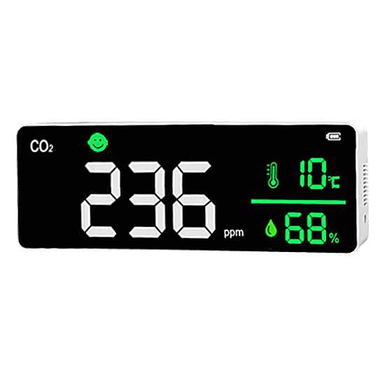 Medidor CO2 Detector Dioxido de Carbono Ventilación