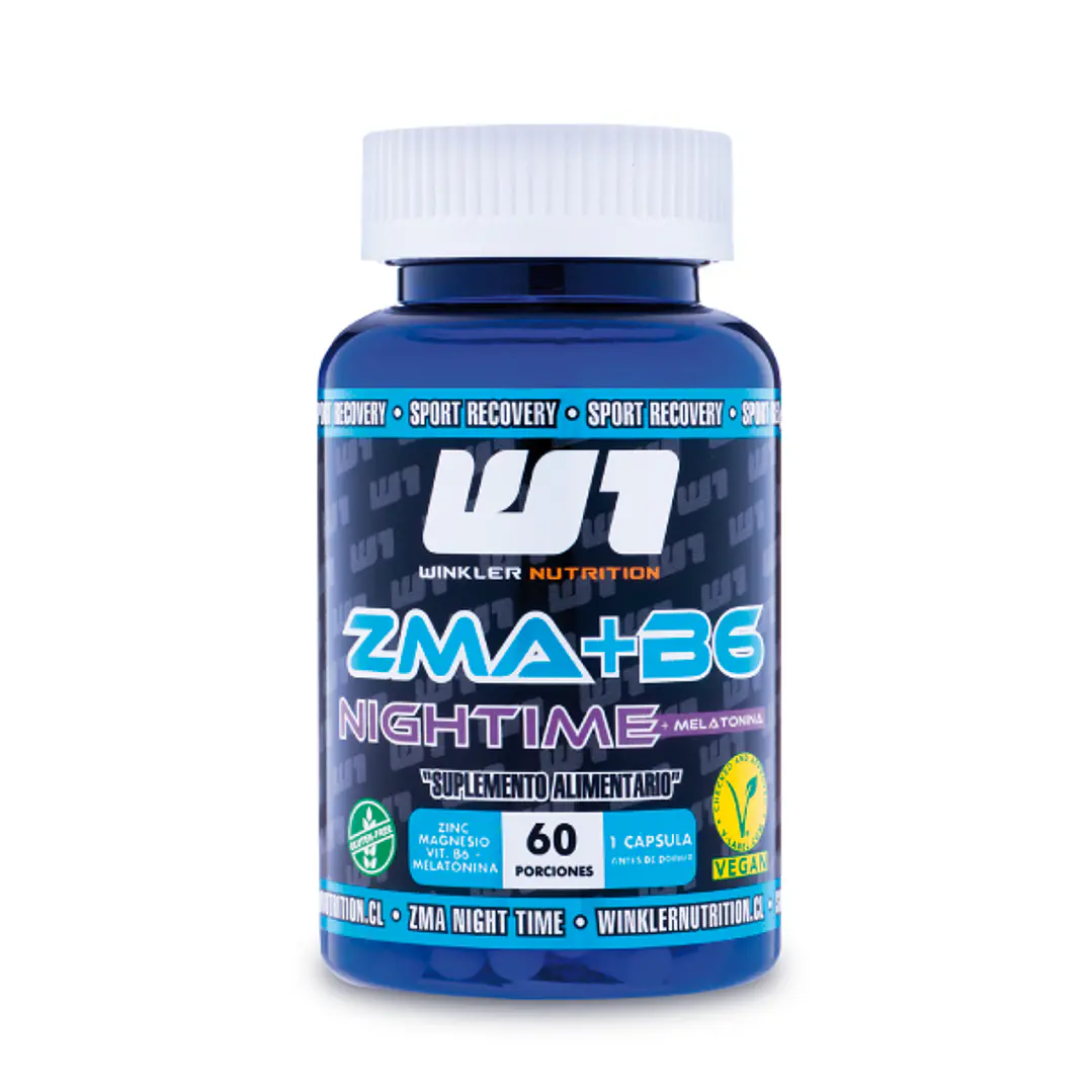 ZMA Nightime +B6 + Melatonina 60 Cáps 1
