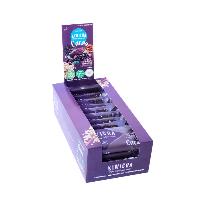 Pack Kiwicha 12 Barras Energéticas Cacao  1