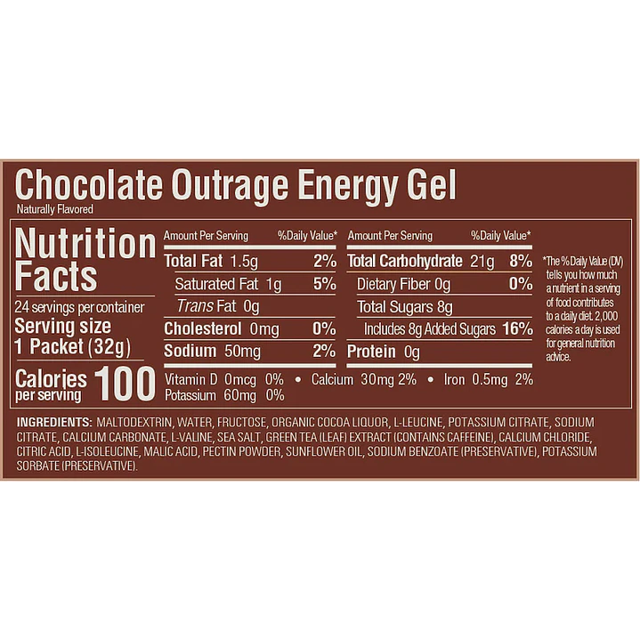 Gel Energy Chocolate/Outrage (32 grs) -  GU 3