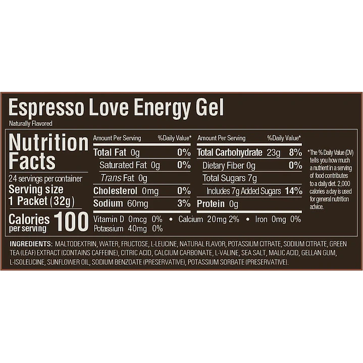 Gel Energy Espresso LOVE - GU 2