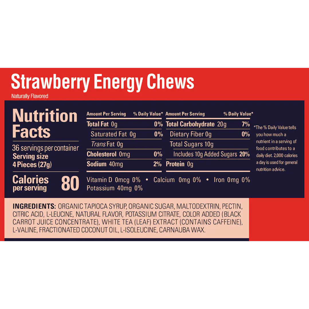 Energy Chews Strawberry (54 g) – GU 2