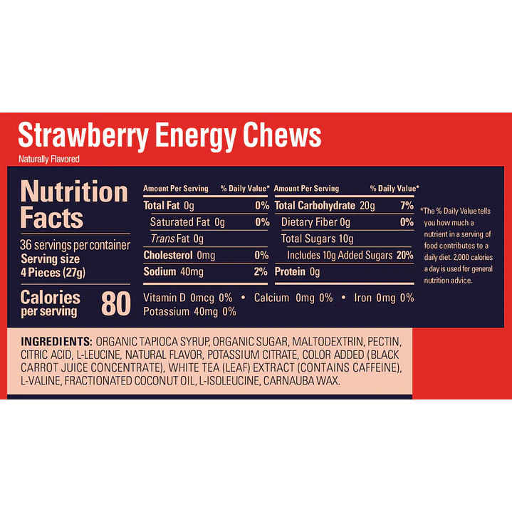 Energy Chews Strawberry (54 g) – GU 2