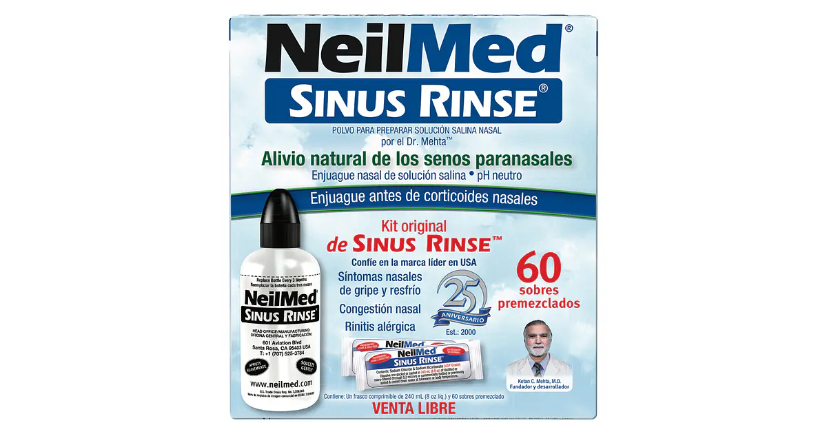 Sinus Rinse Kit Lavado Nasal (60 Sachets)