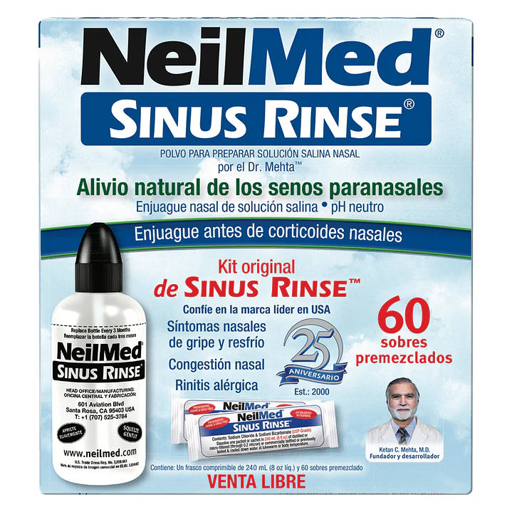 Sinus Rinse Kit Lavado Nasal (60 Sachets) 1