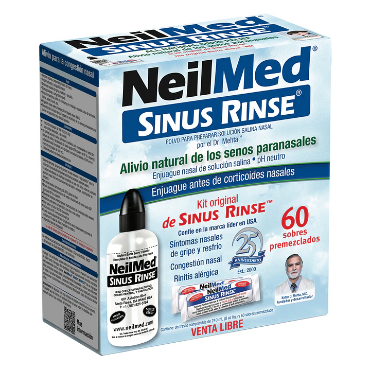 Sinus Rinse Kit Lavado Nasal (60 Sachets) 2