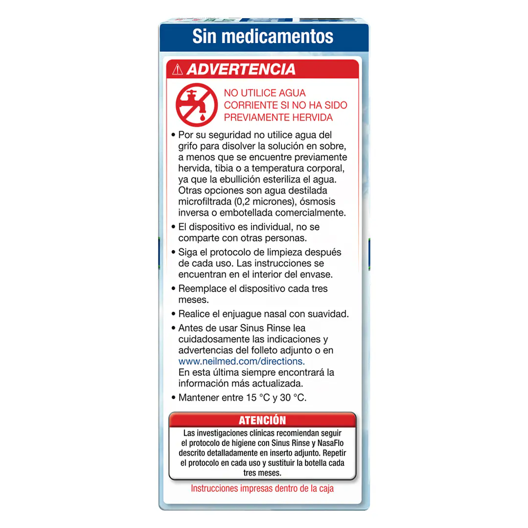 Sinus Rinse Kit Lavado Nasal (60 Sachets) 3
