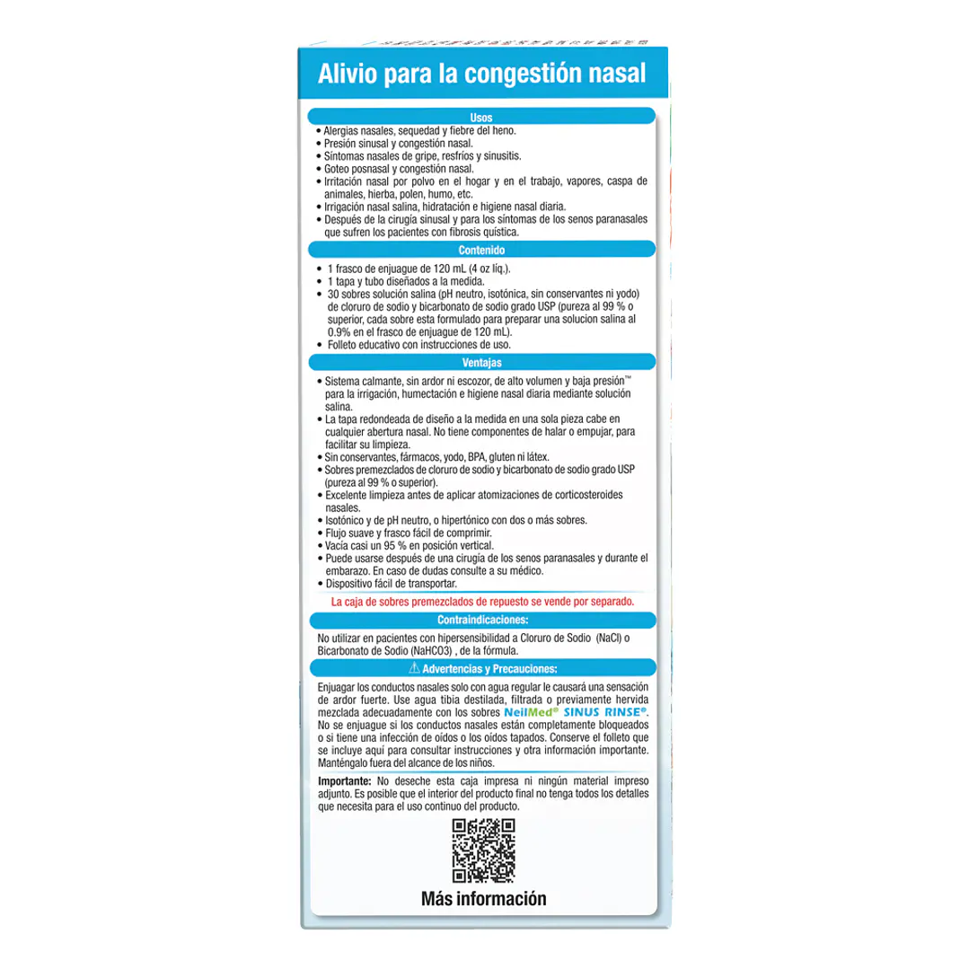 Sinus Rinse Pediátrico Kit Inicio (30 Sachets) 5