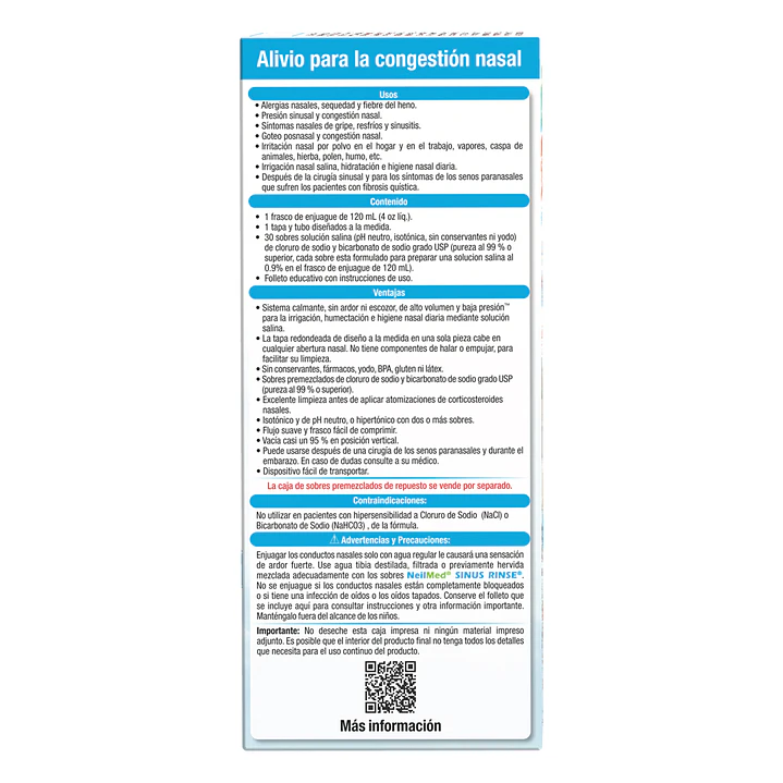 Sinus Rinse Pediátrico Kit Inicio (30 Sachets) 5