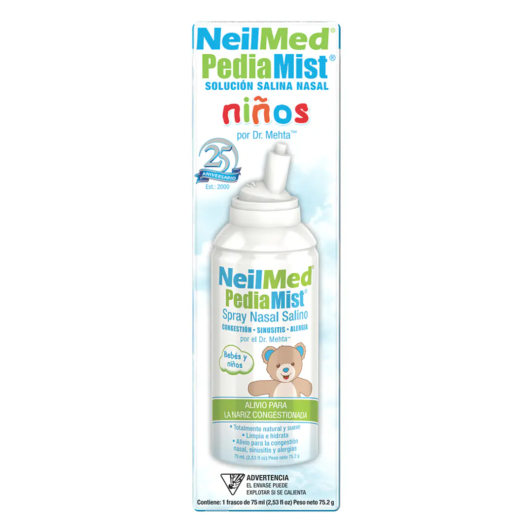 Pediamist Spray Nasal Solución Salina (75 ml) 4