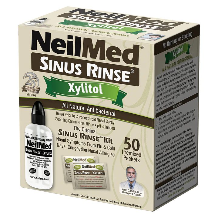 Sinus Rinse Kit Xylitol Lavado Nasal (50 Sachets) 1