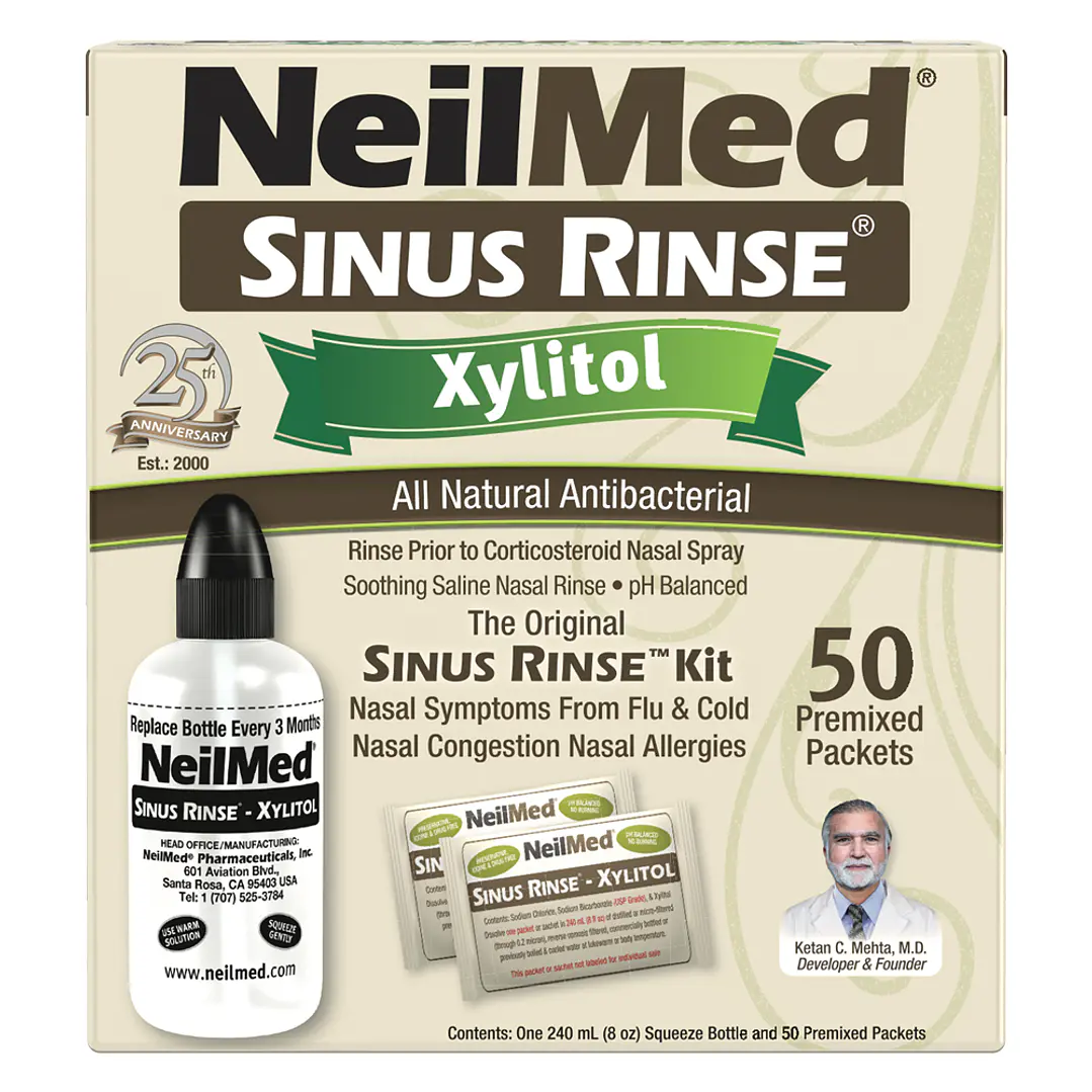 Sinus Rinse Kit Xylitol Lavado Nasal (50 Sachets) 3