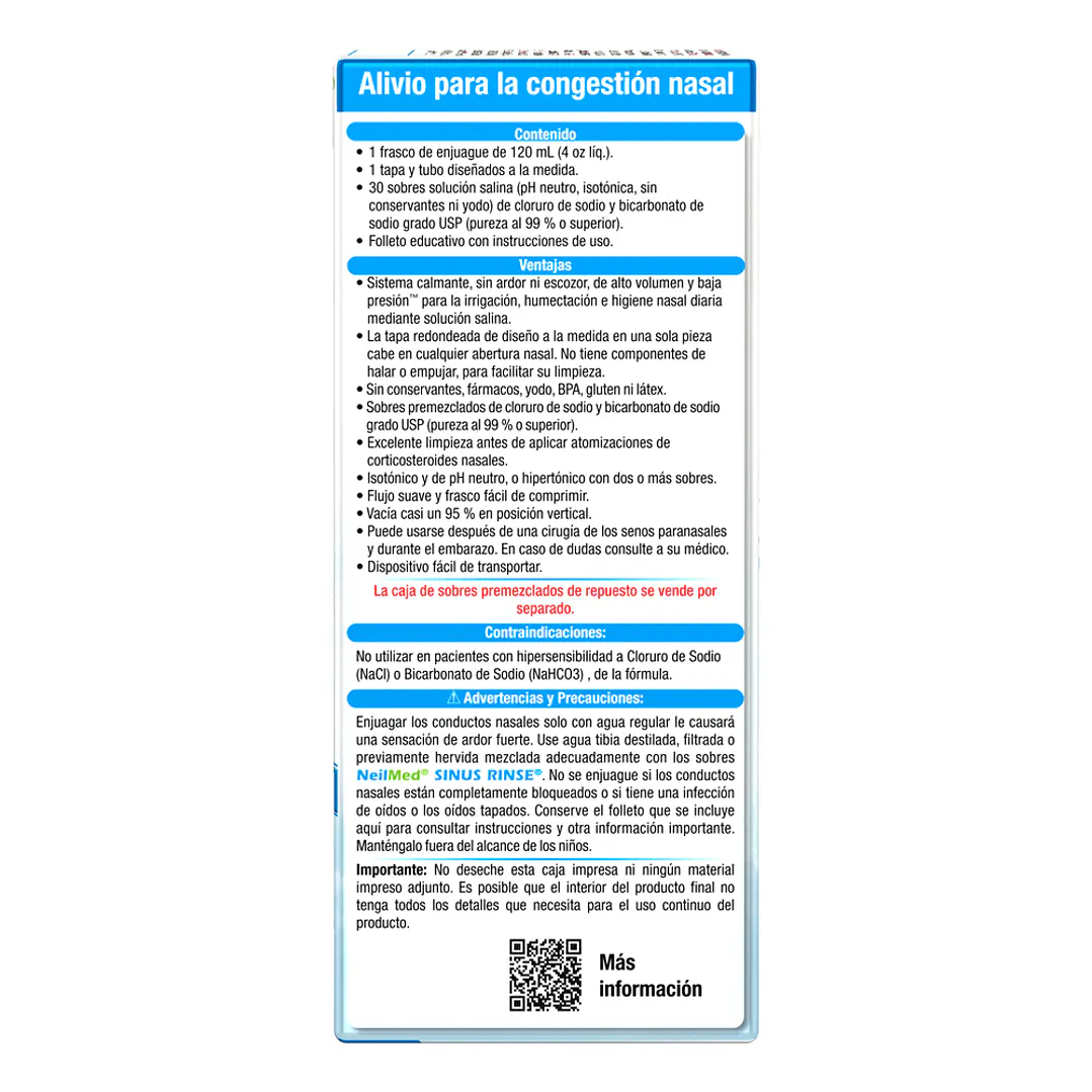 Sinus Rinse Pediátrico Refill (60 Sachets) 4