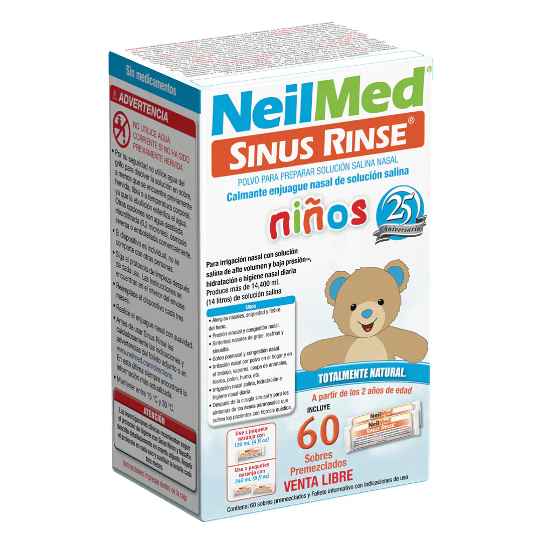 Sinus Rinse Pediátrico Refill (60 Sachets) 2
