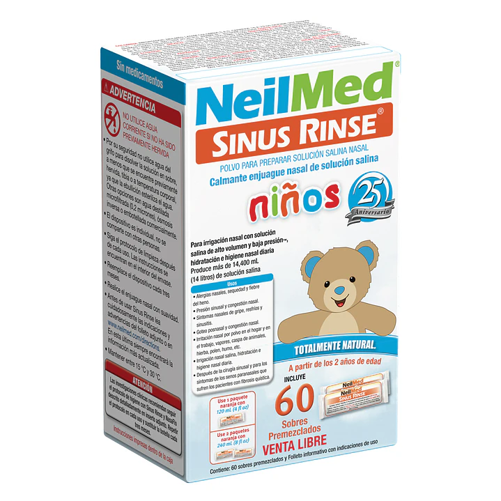 Sinus Rinse Pediátrico Refill (60 Sachets) 2
