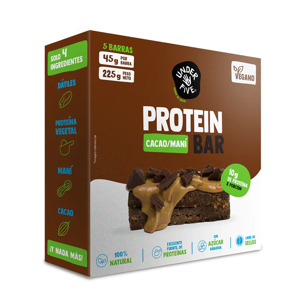 Caja 5 Unidades Barras de Proteína Underfive 2