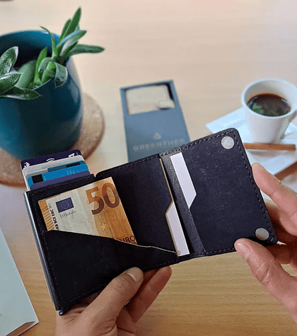 RFID cork wallet - Black