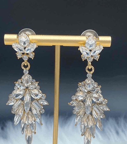 CRYSTAL - Metal earrings