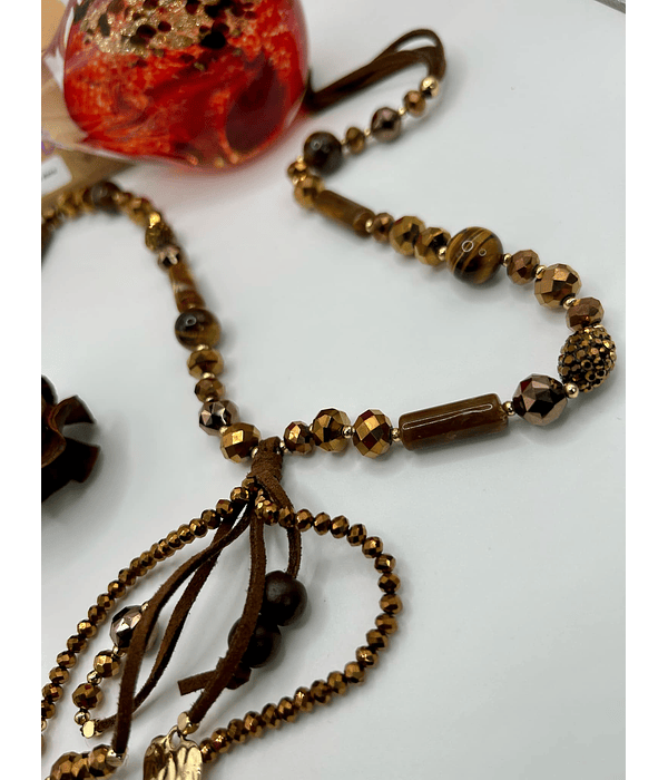 BROWN & GOLD - Elegance Necklace