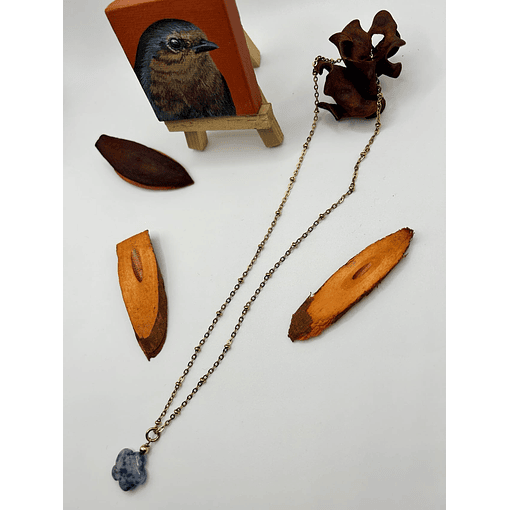 BLUE STONE - Stainless Steel Necklace