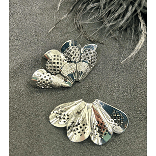 SILVER BUTTERFLY - Metal earrings