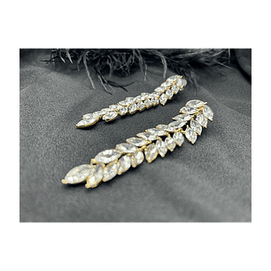 GOLD FEATHER - Metal earring