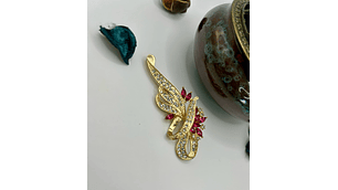 OURO E ROSA - Broche 