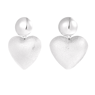 Heart Earrings with dot