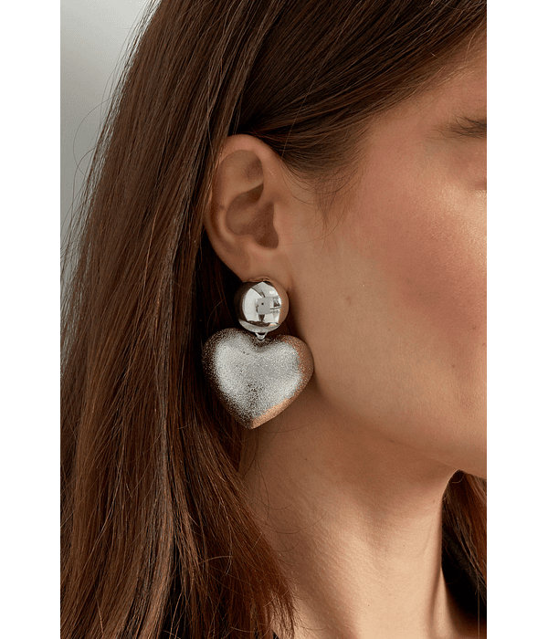 Heart Earrings with dot