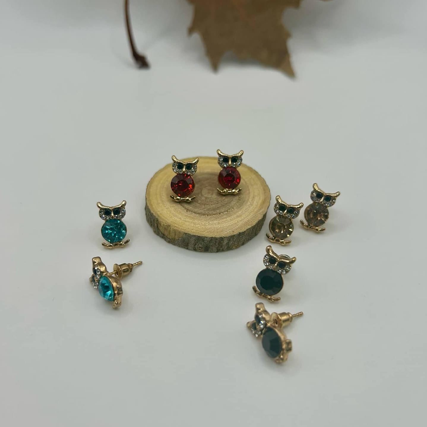 Charming Owl Stud Earring Set 1