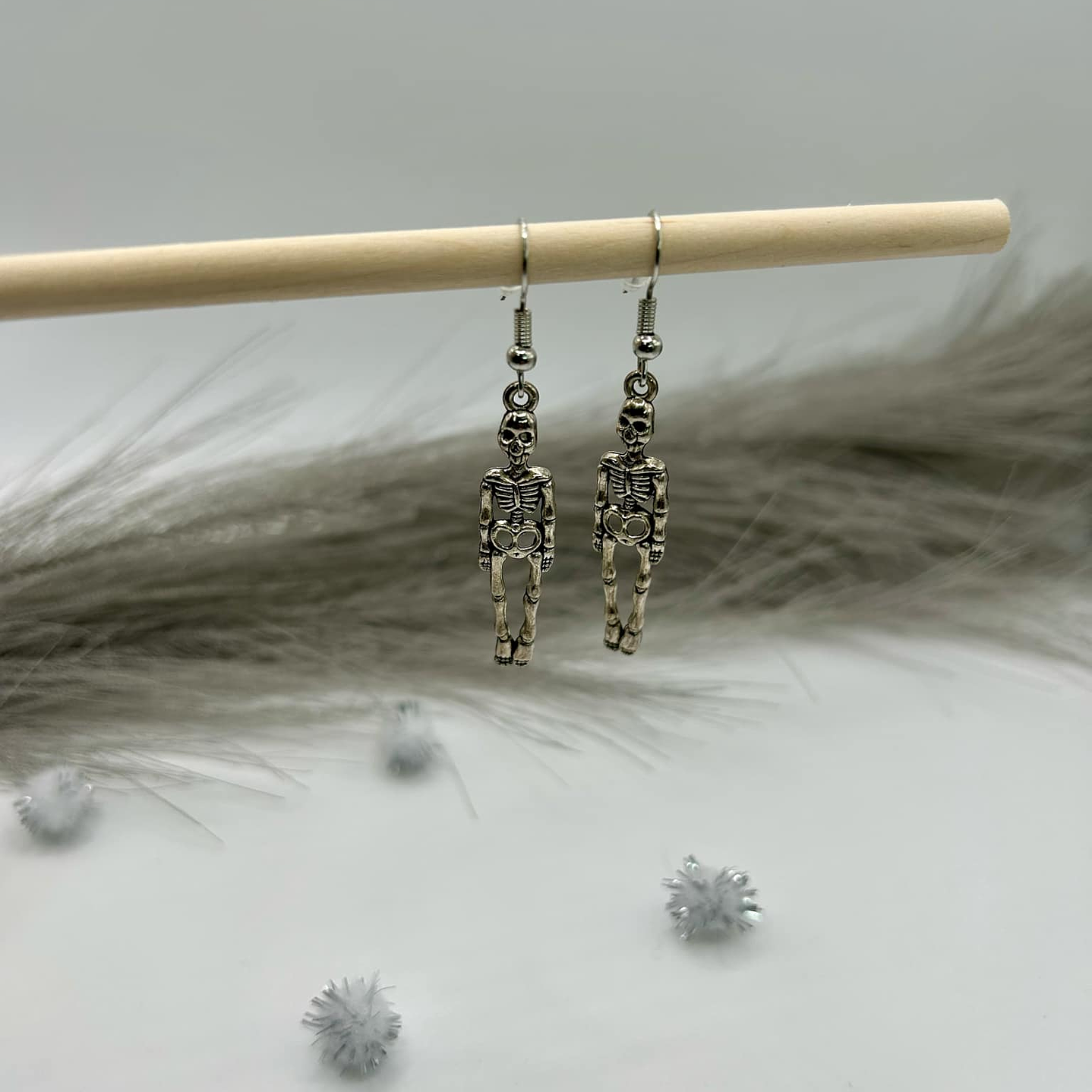 Quirky Skeleton Drop Earrings 2