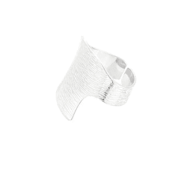 Textured Silver Statement Ring