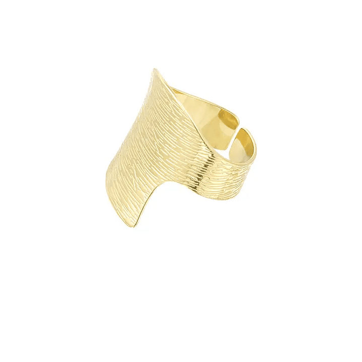 Textured Gold Statement Ring 2