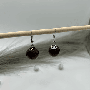 Elegant Wooden Bead Earrings