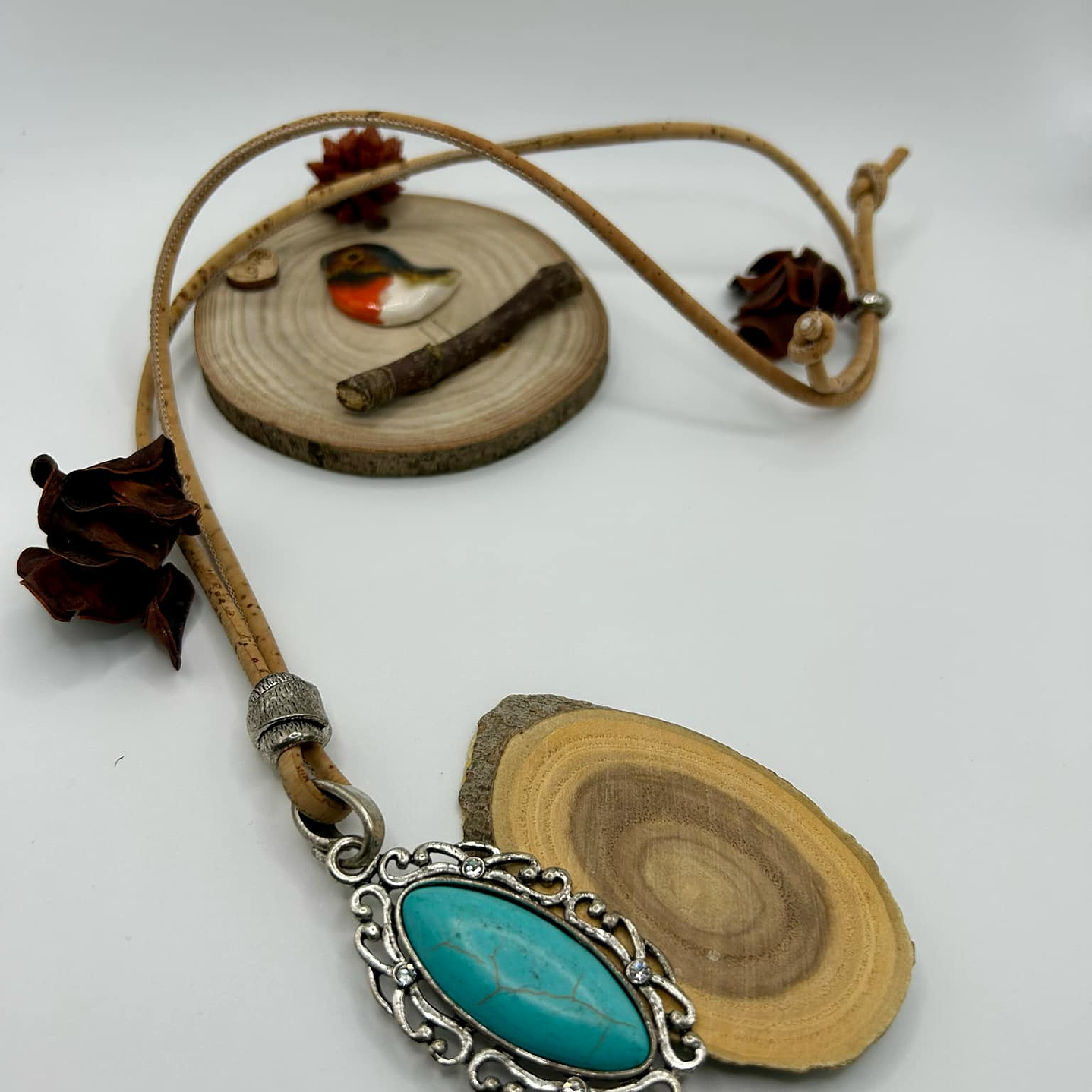 Bohemian Turquoise Pendant Necklace 1