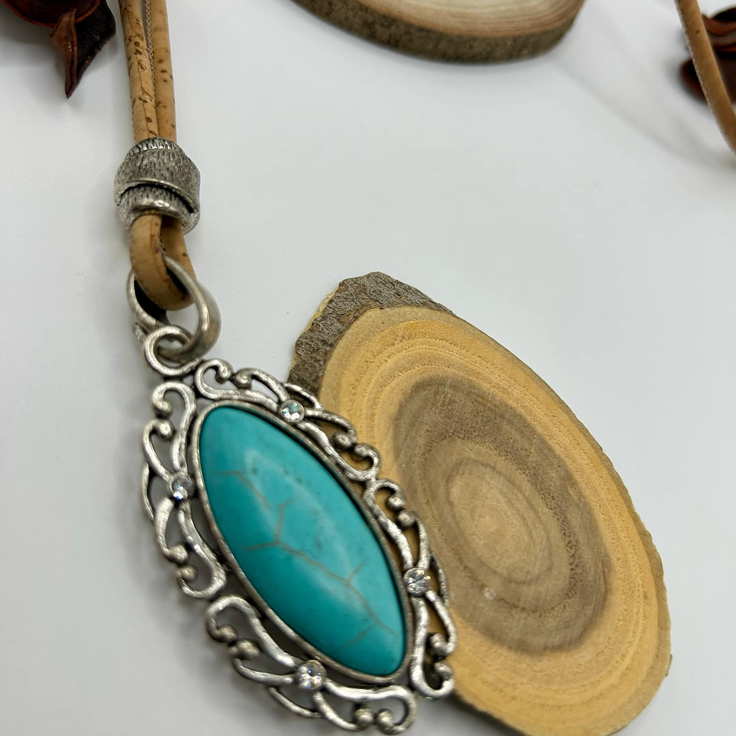 Bohemian Turquoise Pendant Necklace 2