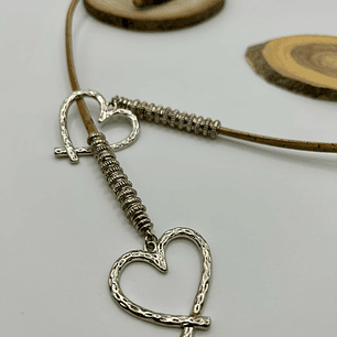 Romantic Double Heart Pendant Necklace