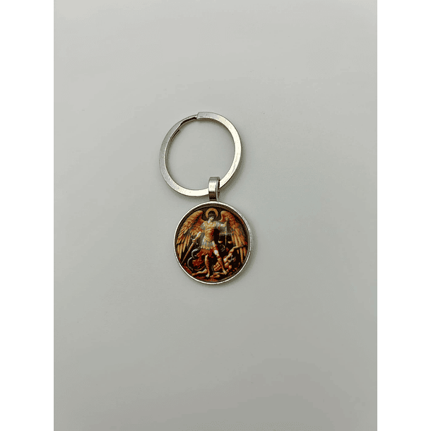 Saint Michael the Archangel Keychain 2