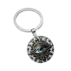 Ornate Evil Eye Keychain – A Charm of Protection and Mystique 1