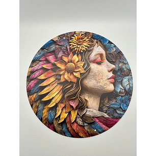 Sunflower Goddess Wall Plaque – A Celebration of Nature and Feminine Grace