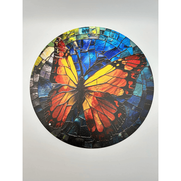 Stained Metal Butterfly Wall Plaque – A Symbol of Transformation and Beauty 1