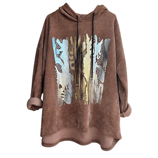 Earthy Abstract One Size Hoodie