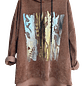 Earthy Abstract One Size Hoodie - Thumbnail 1